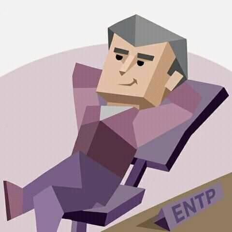 ENTP image entp laying back on a chair ENTP picture